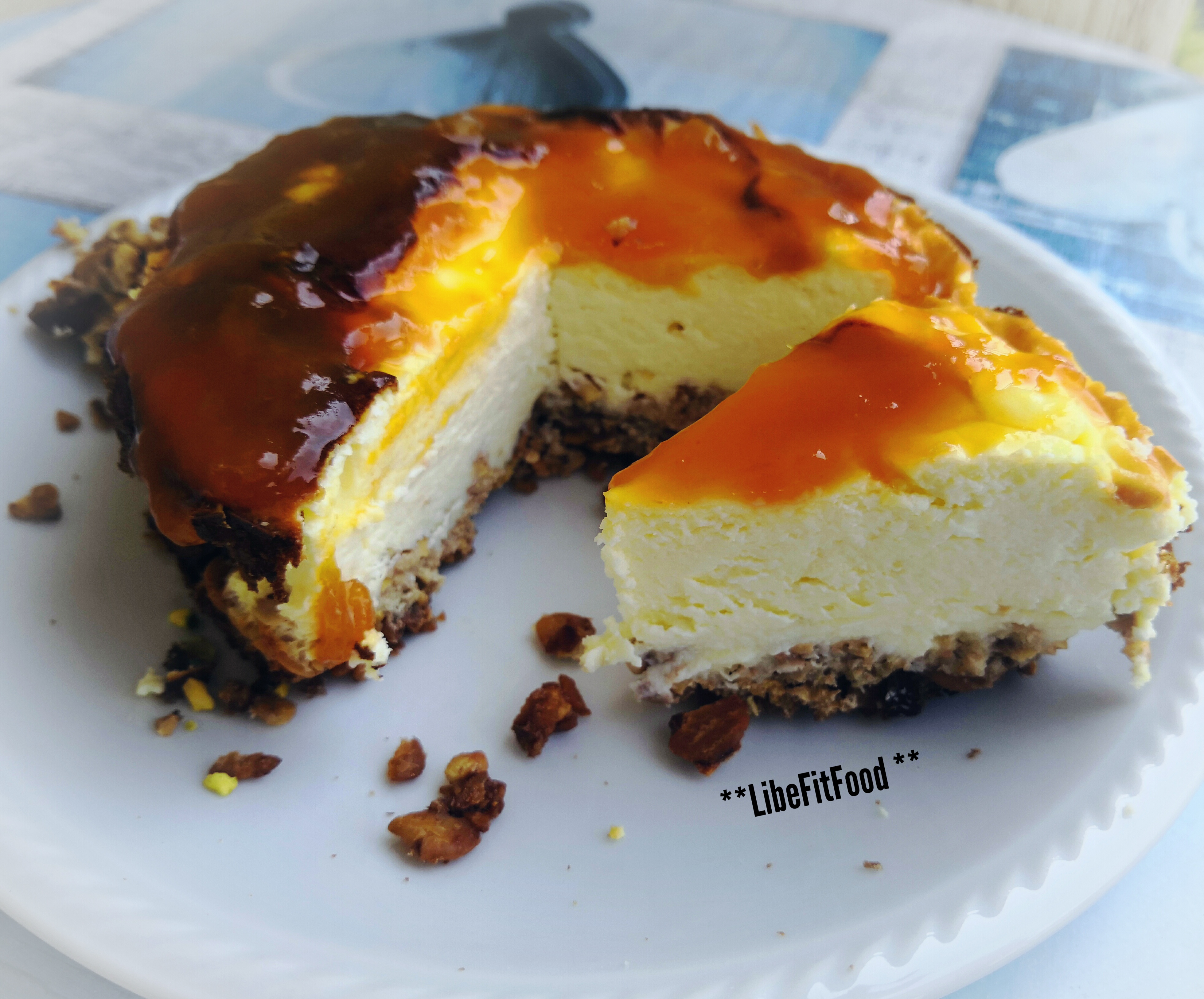 CHEESECAKE FIT CON COTTURA AL FORNO ﻿ – di Liberata Gallo